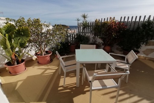 Penthouse in Santa Eulalia del Río mit beeindruckendem Meerblick